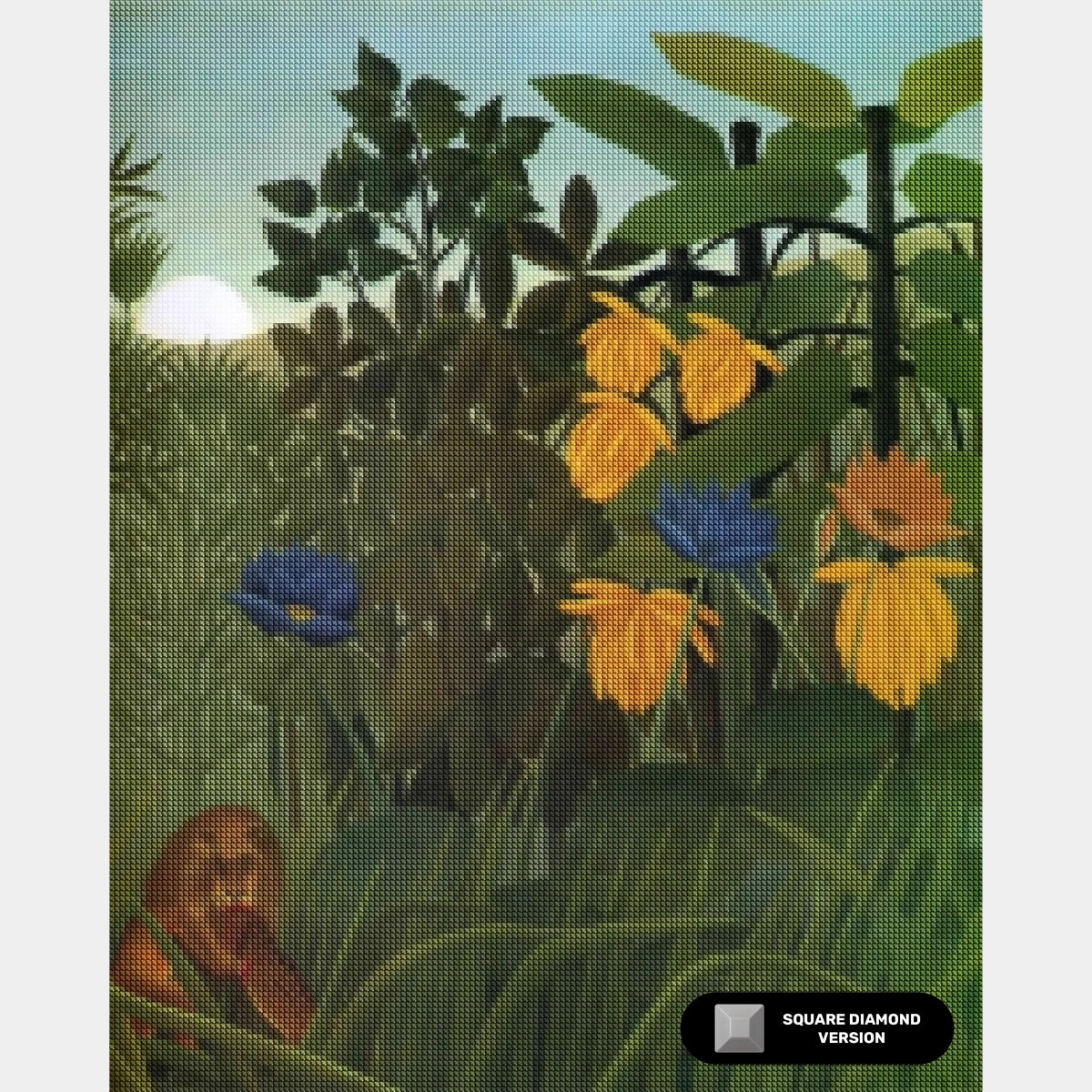 Repast of the Lion - Diamant Schilderen - Groot