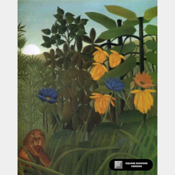 Repast of the Lion - Diamant Schilderen - Groot