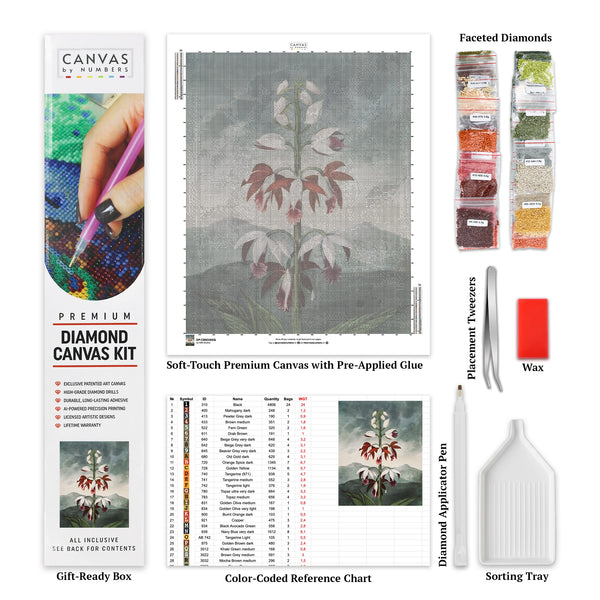 De Chinese Limodoron - Diamond Painting - Groot