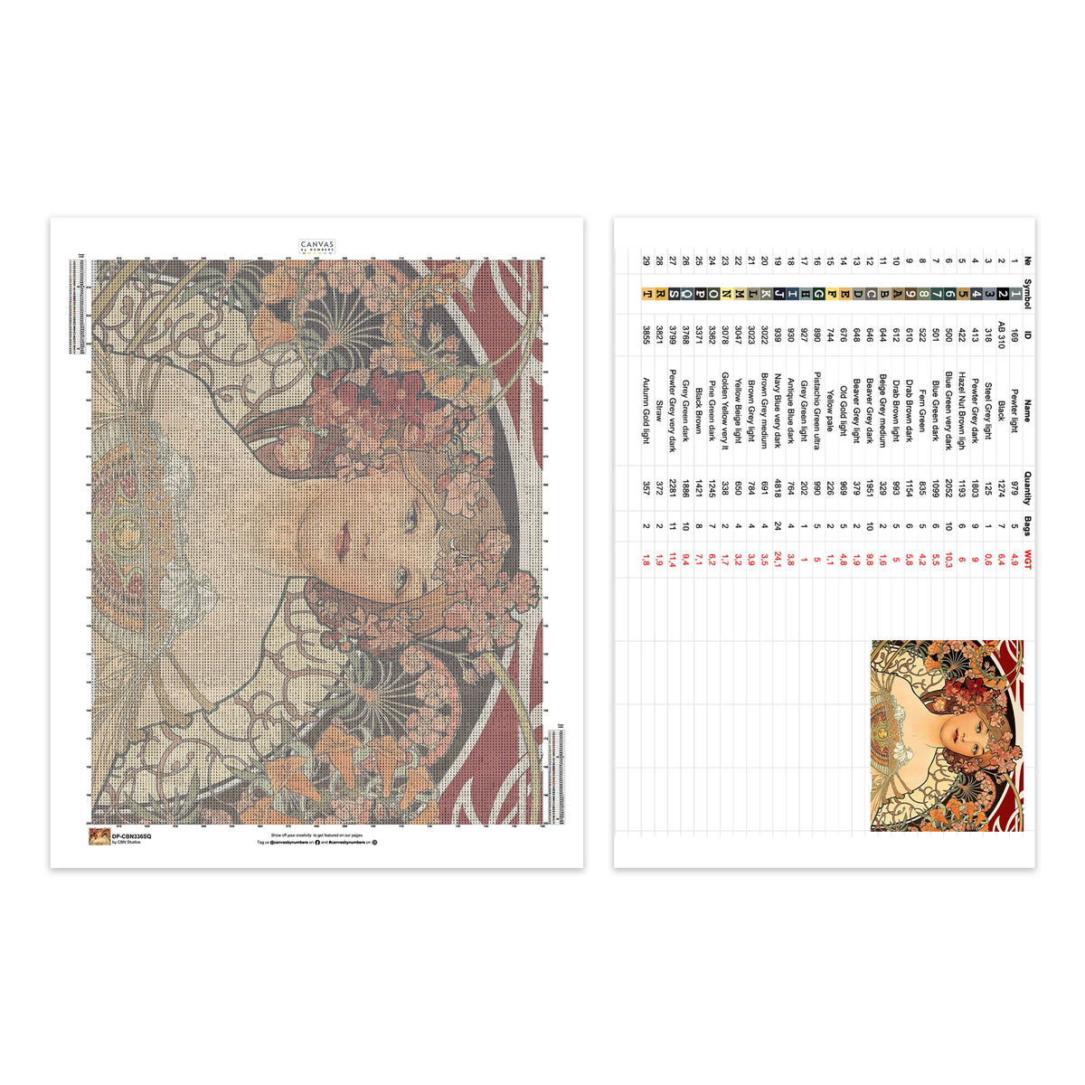 Champenois, Detail - Diamond Painting - X-Large