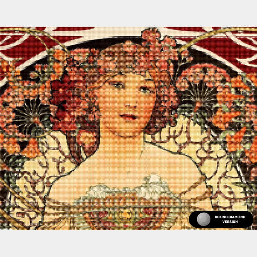 Champenois, Detail - Diamond Painting - X-Large