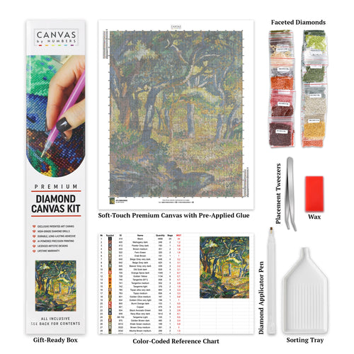 Une Clairière en Provence - Diamond Painting - Taille Standard
