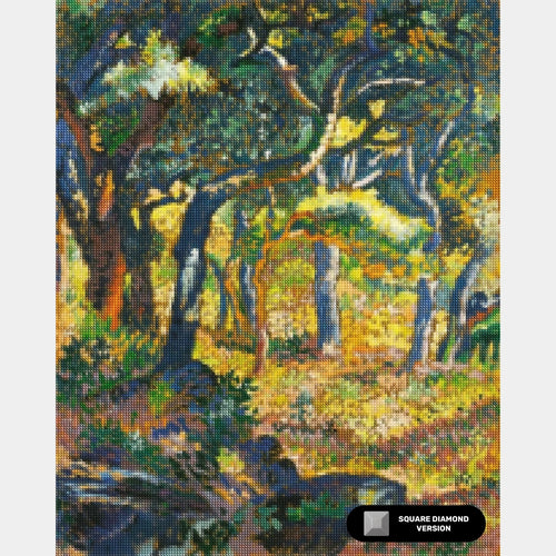 Une Clairière en Provence - Diamond Painting - Taille Standard