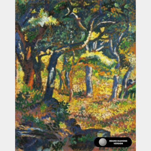 Une Clairière en Provence - Diamond Painting - Taille Standard