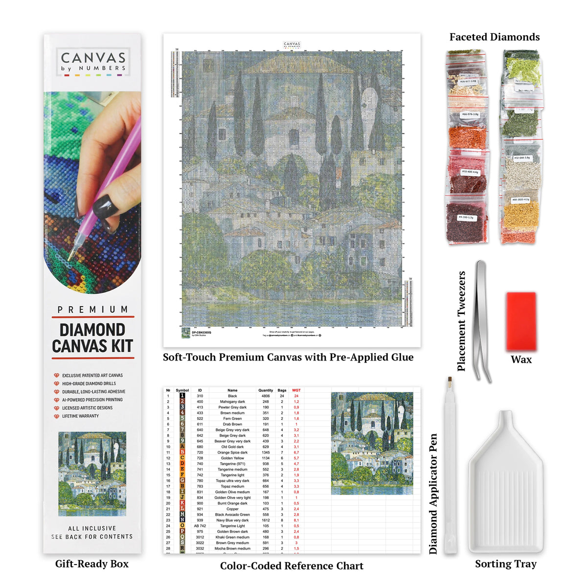 Cassone Church - Diamond Painting - Standardstorlek