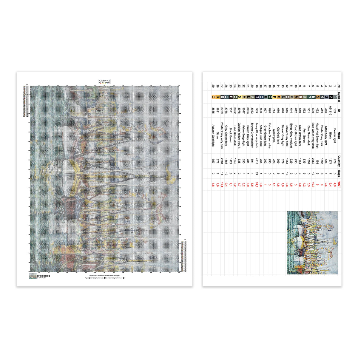 Segnung-der-Thunfischflotte-in-Groix - Diamantmalerei - X-Large