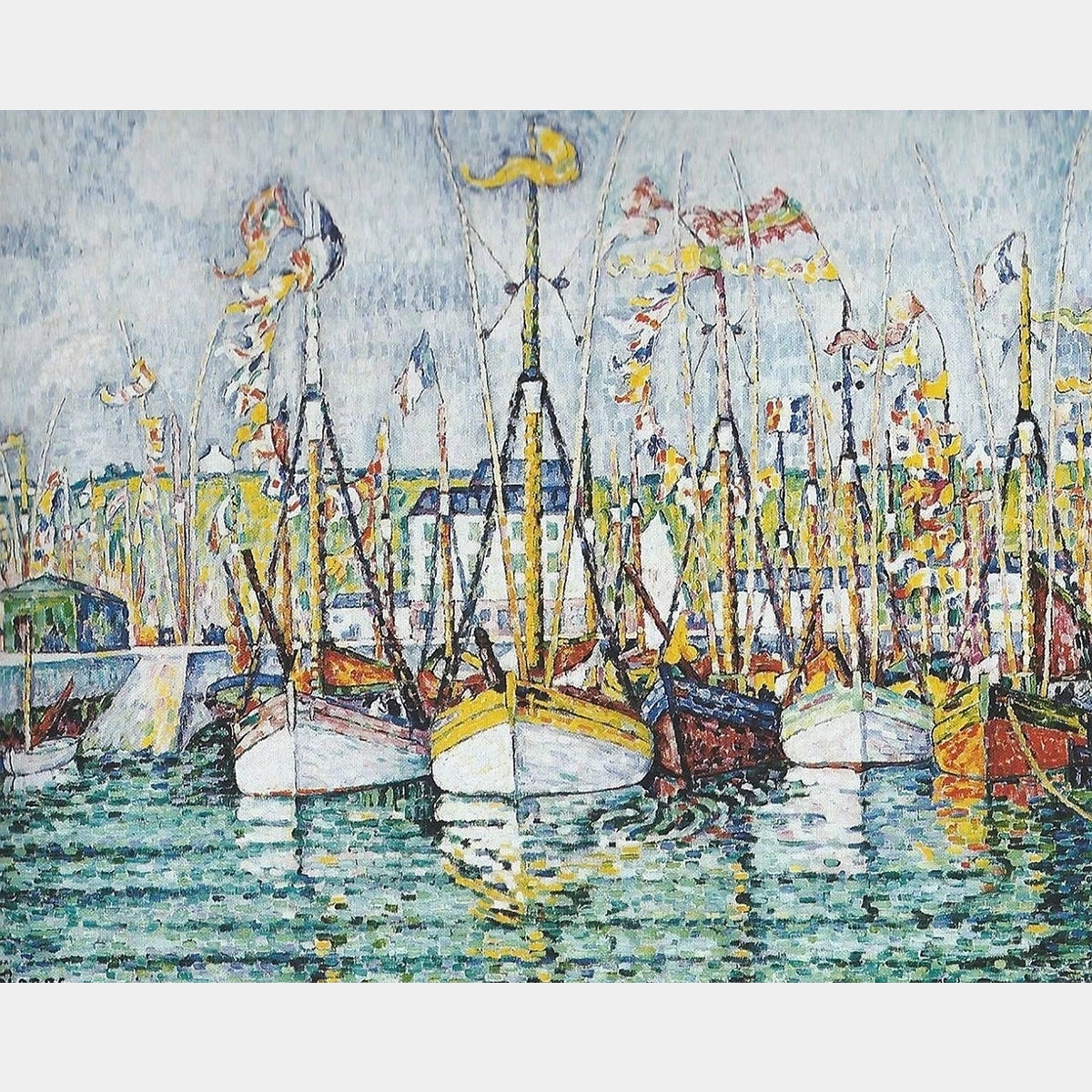 Segnung-der-Thunfischflotte-in-Groix - Diamantmalerei - X-Large