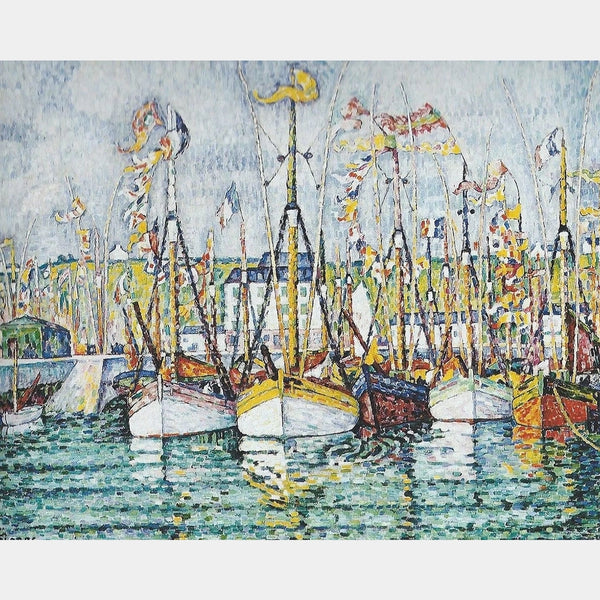 Segnung-der-Thunfischflotte-in-Groix - Diamantmalerei - X-Large