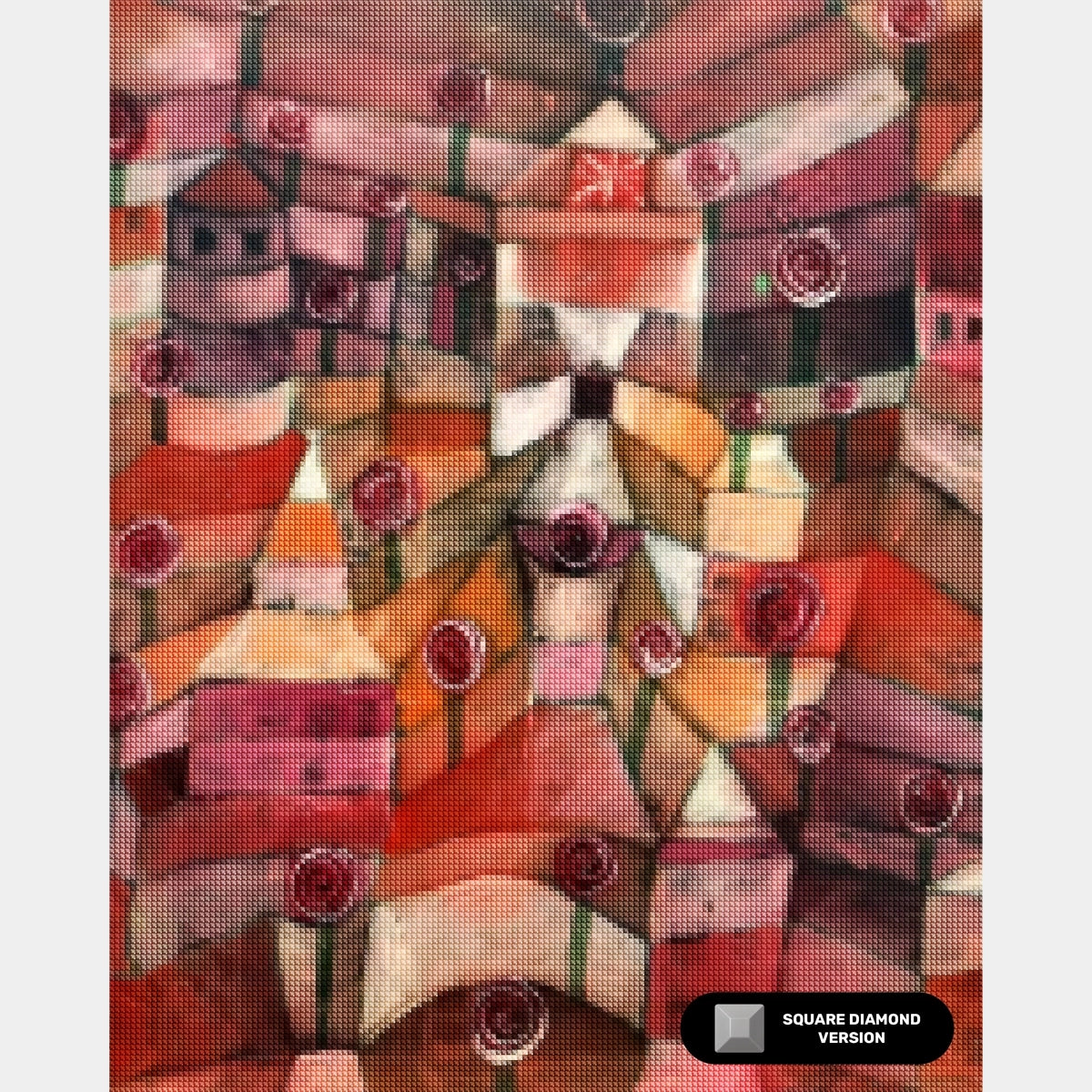 Rose Garden - Diamond Painting - Standardstorlek