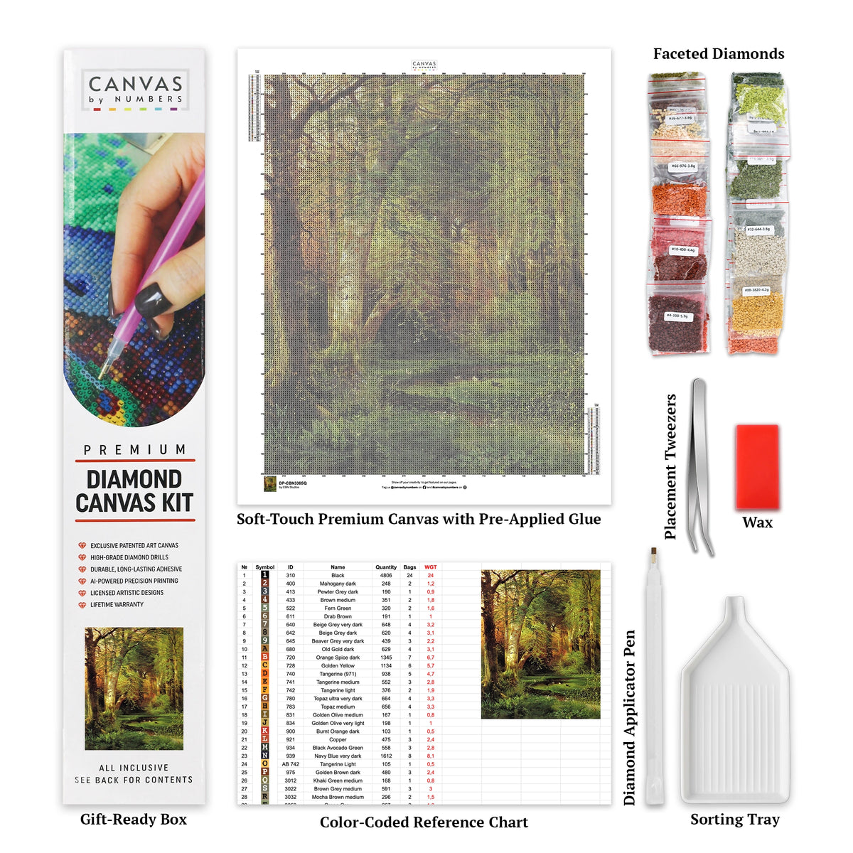 Scena Forestale - Pittura Diamante - Extra-Large