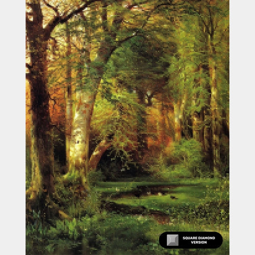 Scena Forestale - Diamond Painting - Extra-Large