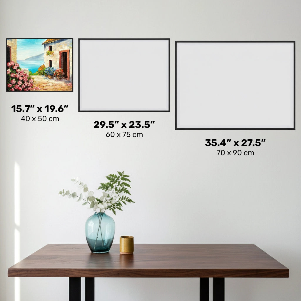 Mediterranean House - Diamond Painting - Standardstorlek