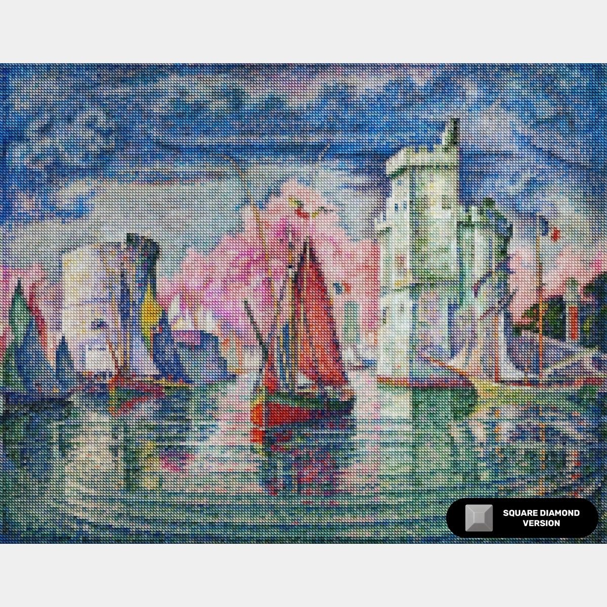 Entrance to the Port of La Rochelle - Diamond Painting - Standard Size