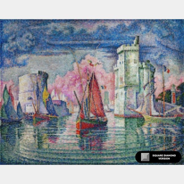Entrance to the Port of La Rochelle - Diamond Painting - Standard Size