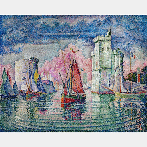 Ingresso al Porto di La Rochelle - Diamond Painting - Dimensione Standard