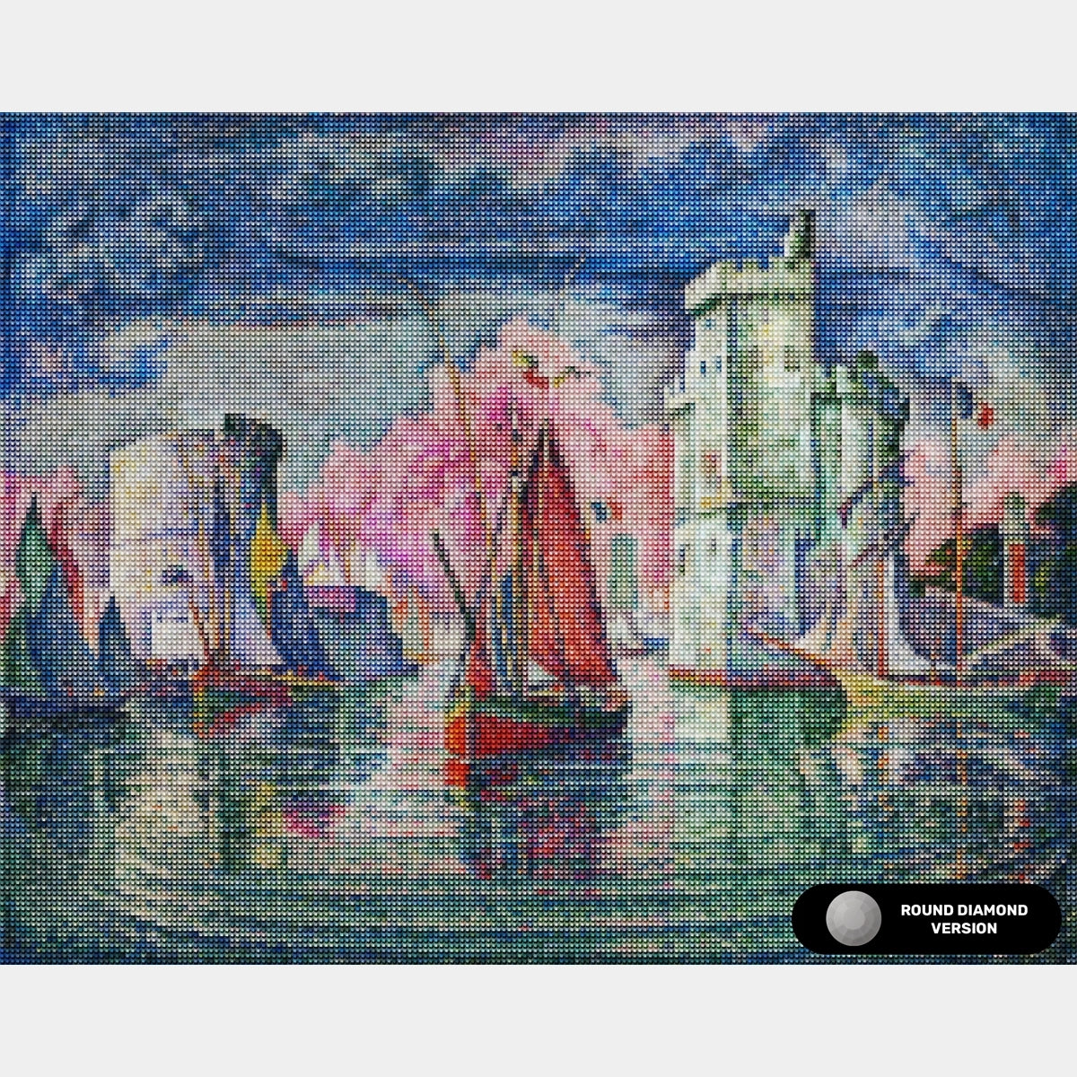 Entrance to the Port of La Rochelle - Diamond Painting - Standard Size