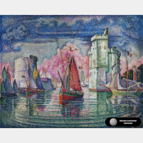 Entrance to the Port of La Rochelle - Diamond Painting - Standard Size