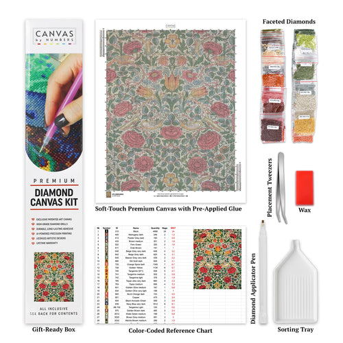 Rosa - Diamond Painting - X-Large