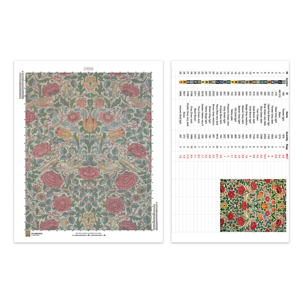 Ros - Diamantmålning - X-Large