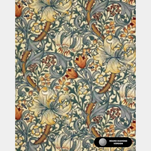 Golden Lily - Diamond Painting - Grande