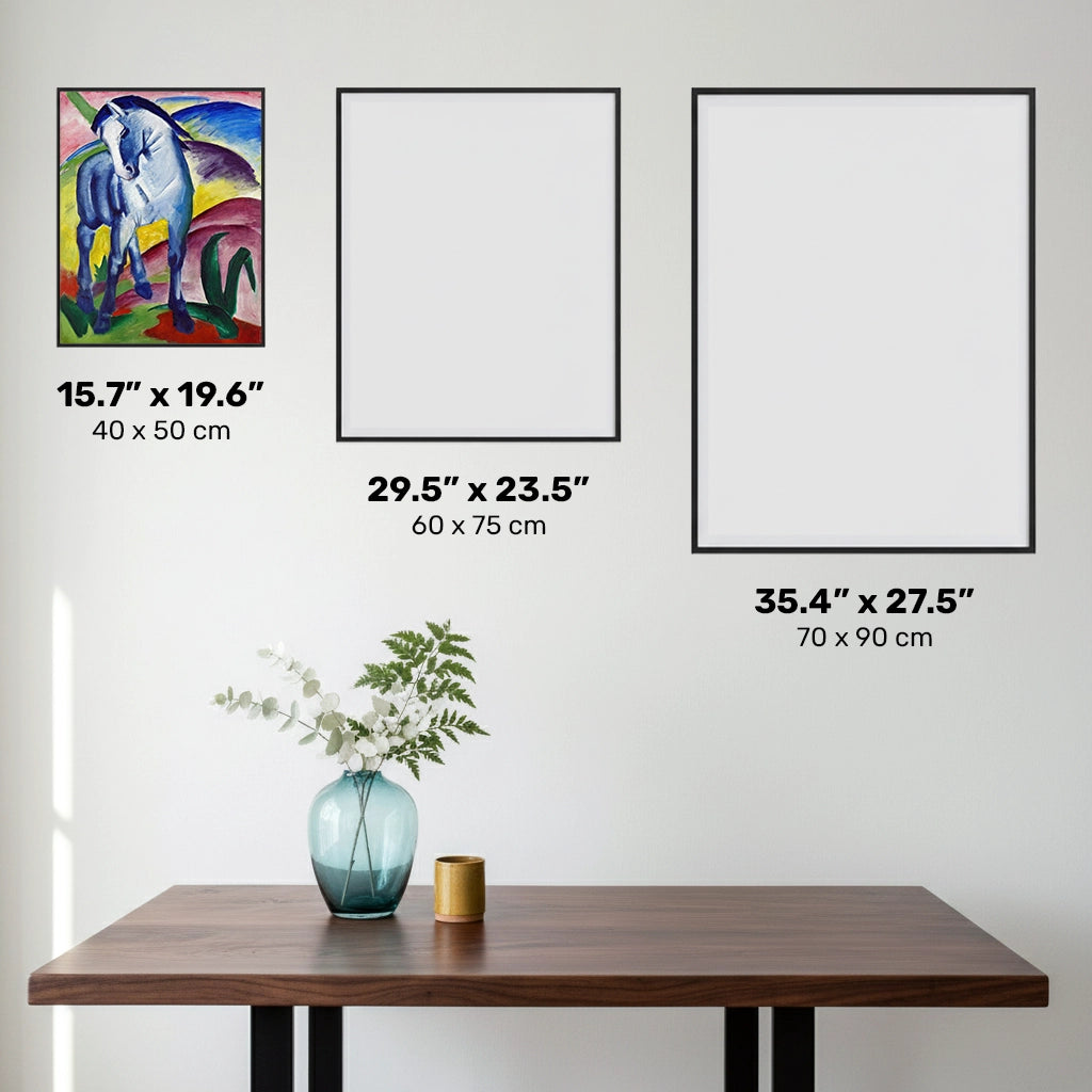 The Blue Horse I Painting by Franz Marc - Diamond Painting - Standard Size