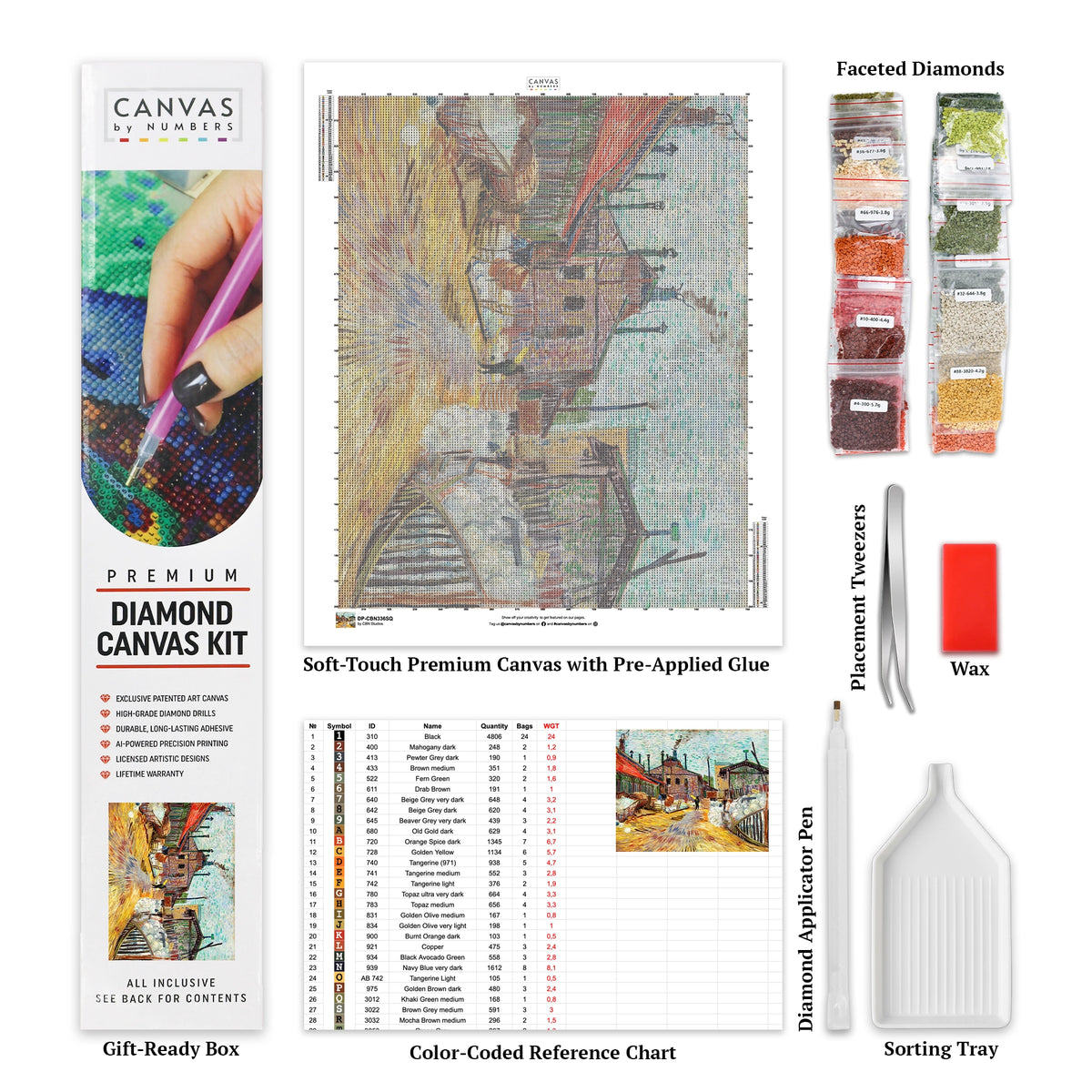 Blomster Vase Komposisjon - Diamant Maleri - X-Stor