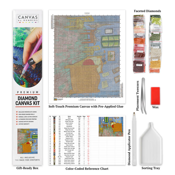 La Chambre à Arles - Peinture au Diamant - Taille Standard