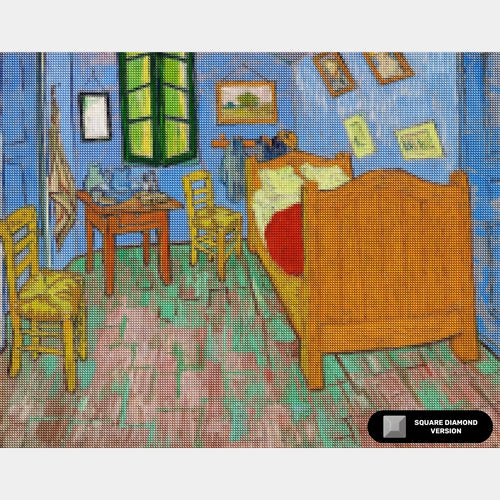 The Bedroom in Arles - Diamond Painting - Standard Size