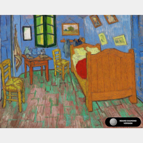 The Bedroom in Arles - Diamond Painting - Standard Size