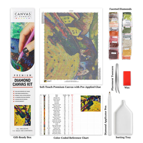 Huizen in Murnau - Diamond Painting - Standaardformaat