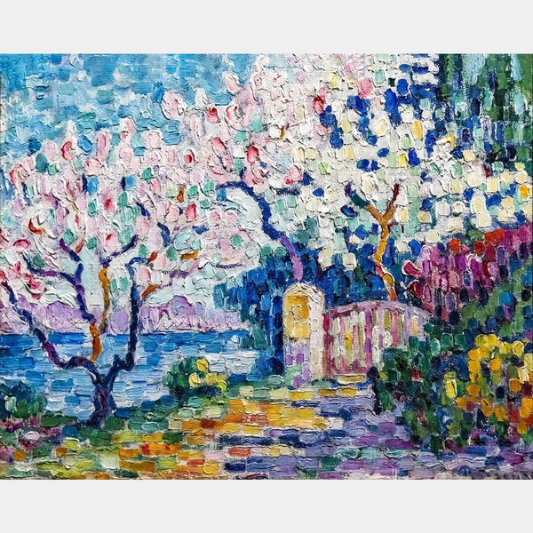 Alberi in Fiore - Diamond Painting - Dimensione Standard