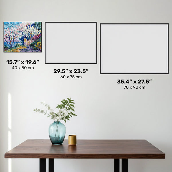 Alberi in Fiore - Diamond Painting - Dimensione Standard