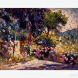 The Flowered Terrace - Diamond Painting-Bring Cross’s 