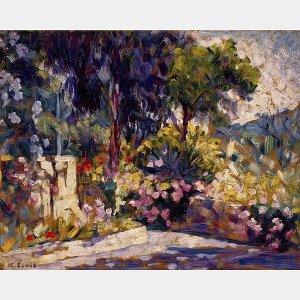 The Flowered Terrace - Diamond Painting - Standard Size