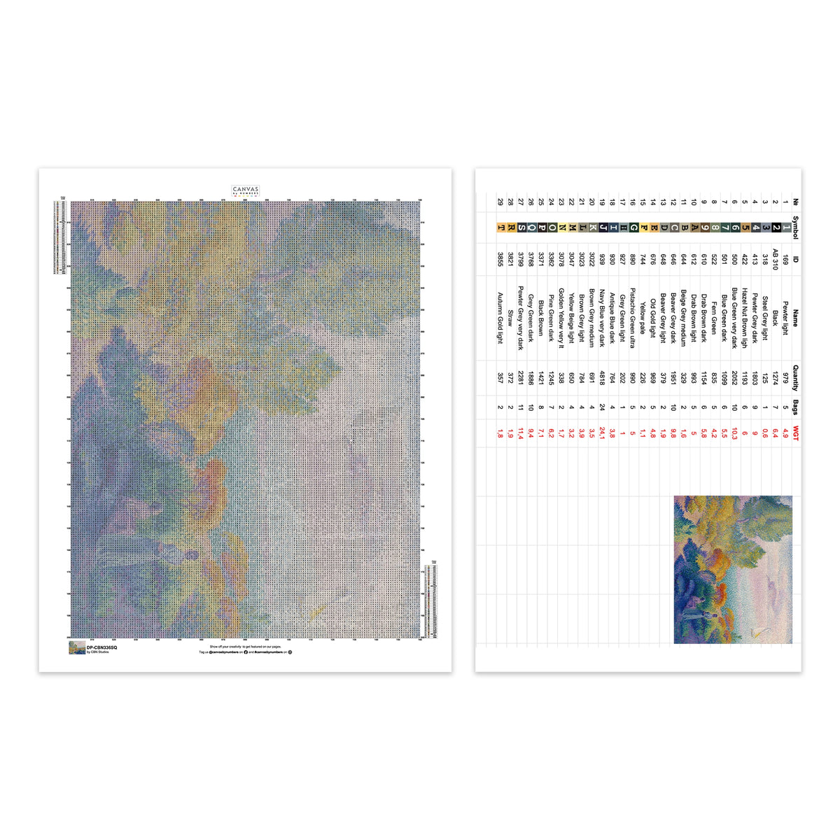 Två kvinnor vid stranden - Diamantmålning - Stor