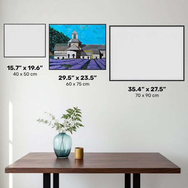 Die Abtei Senanque, Frankreich - Diamond Painting Kit - Groß