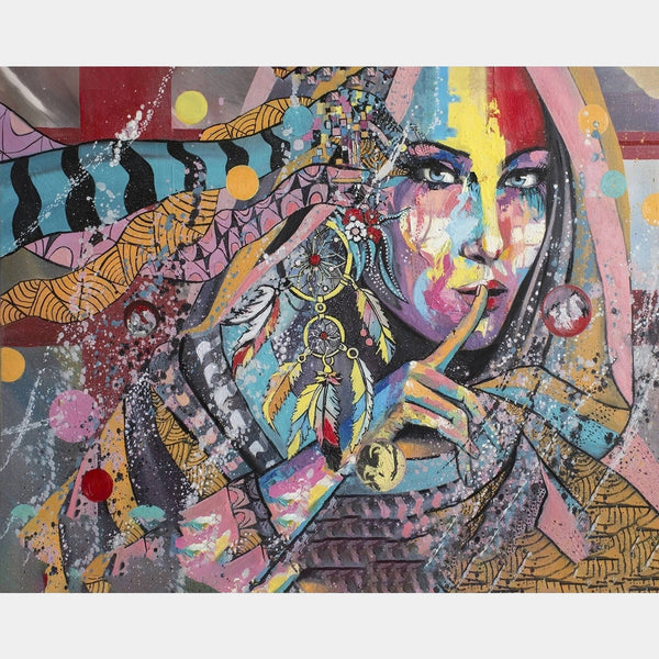 Native American Woman - Diamond Painting - Large