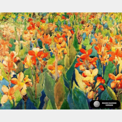 Lit de Fleurs - Diamond Painting - Très Grand