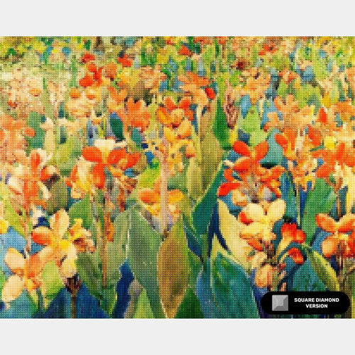 Lit de Fleurs - Diamond Painting - Très Grand