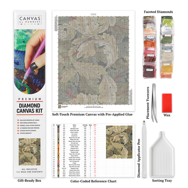 Acanthus - Diamond Painting Kit - Stor