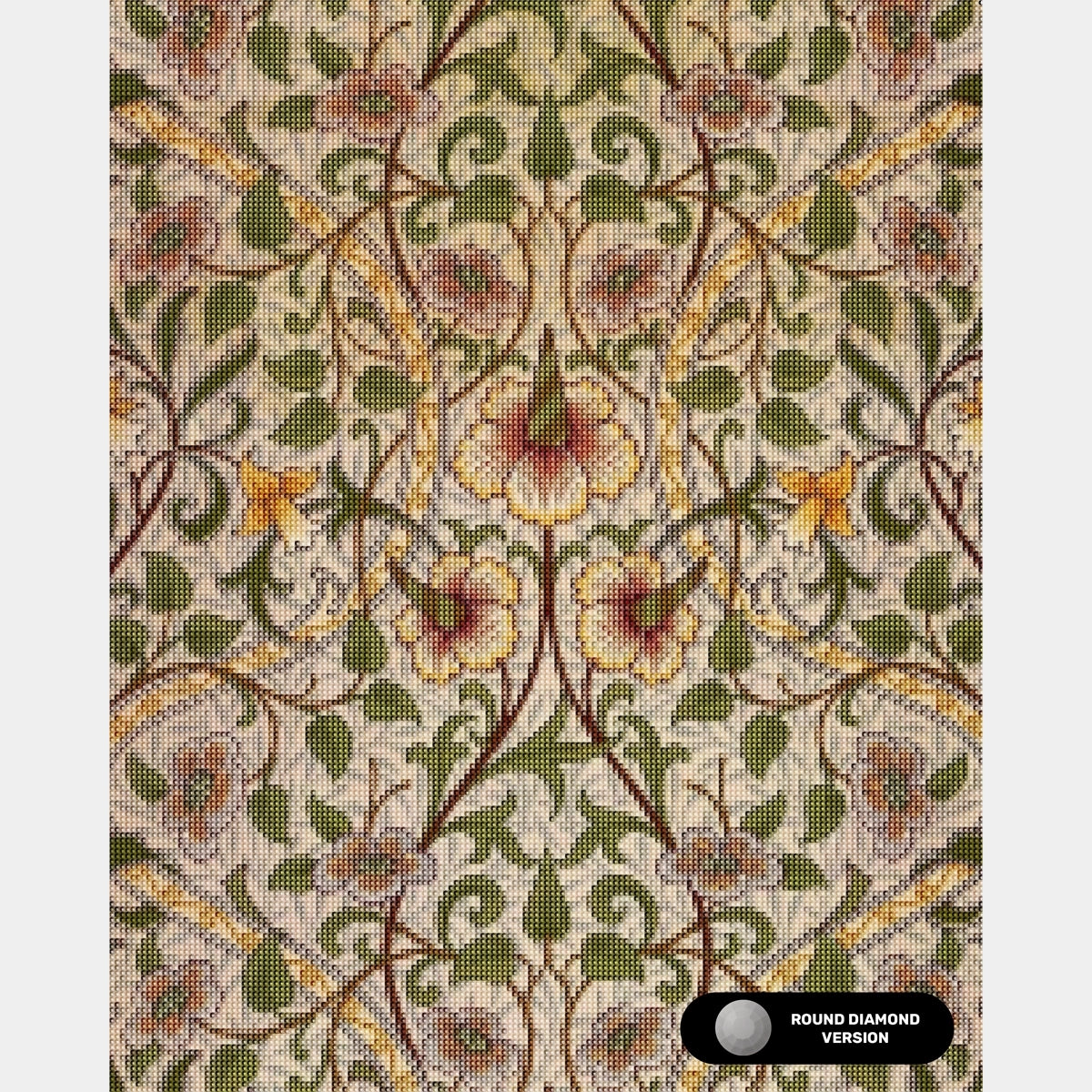 Påsklilja - Diamantmålning - Stor