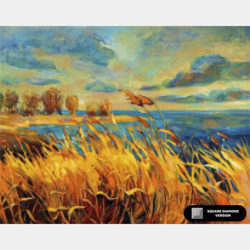 Golden Fields - Diamantmålning - Standardstorlek