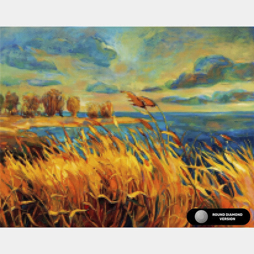 Golden Fields - Diamantmålning - Standardstorlek