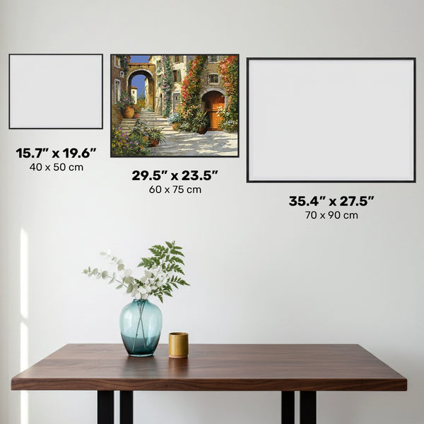 La Porta Rossa sulla Salita - Diamond Painting - Large