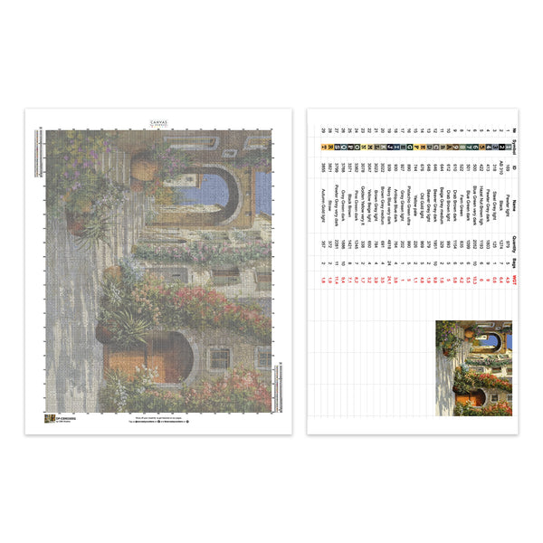 La Porta Rossa sulla Salita - Diamond Painting - Large