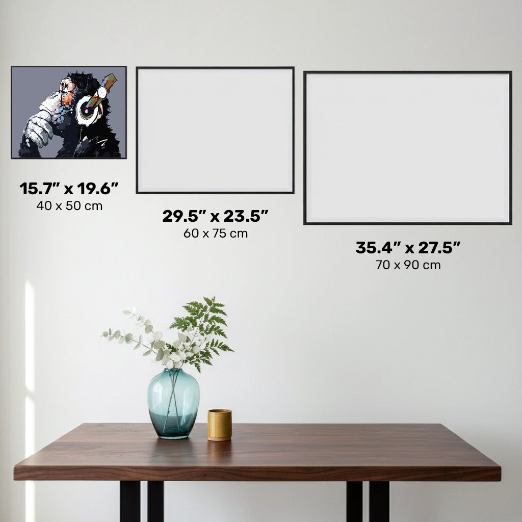 Abstrakt Funky Monkey - Diamantmålningssats