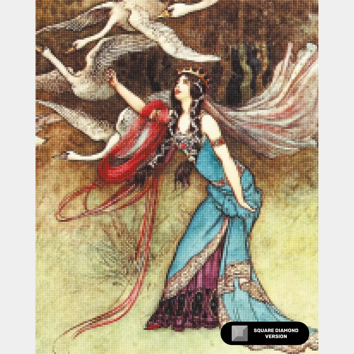 'The Six Swans - Diamond Painting - X-Large'