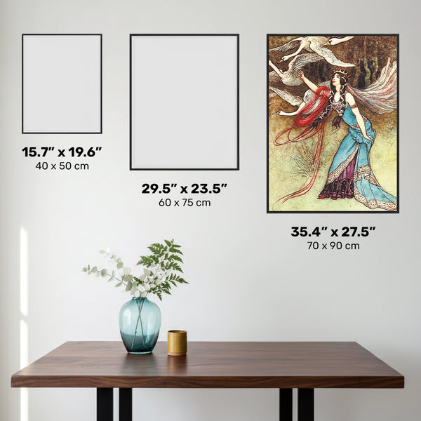 'The Six Swans - Diamond Painting - X-Large'