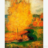 By the Stream, Autumn - Diamond Painting-Embrace the world of Paul Gauguin with a Diamond Painting Kit. Recreate a unique, hands-on artistic experience that's perfect for all levels.-Canvas by Numbers