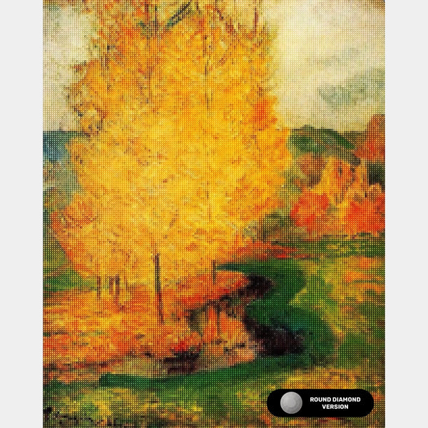 Vid Bäcken, Höst - Diamantmålning - Standardstorlek